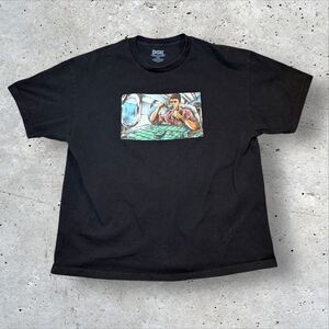 DGK Scarface T Shirt Mens 2XL Black Tony Montana Money Plane Graphic Skate